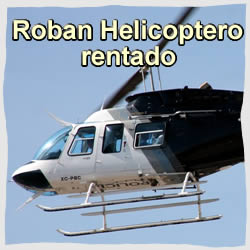 Roban helic&oacute;ptero rentado